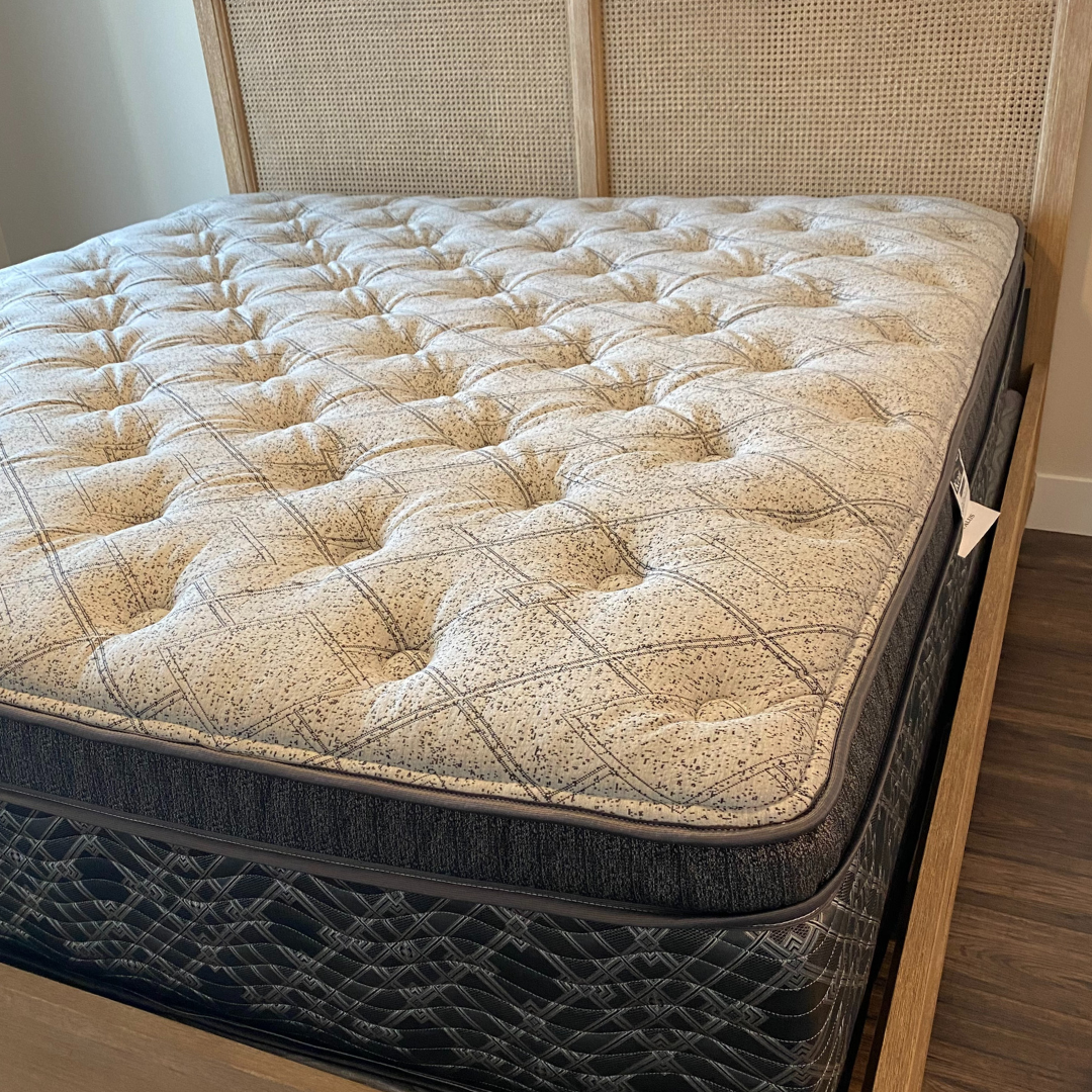 Pocket Coil Mattress with rattan bed frame