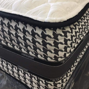 high end pocket coil mattress with checkered sides the gabriola