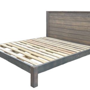 Fir-Platform-with-Headboard-White-Background